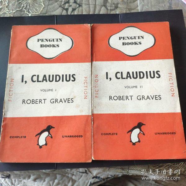i, claudius 1&2作者：robert graves出版社：penguin books出版时间：1941印刷时间：1944