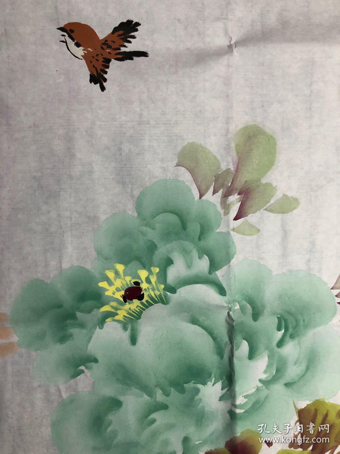 1958年出生,从小喜欢画画,师从多个洛阳牡丹画家,笔法娴熟墨透纸背