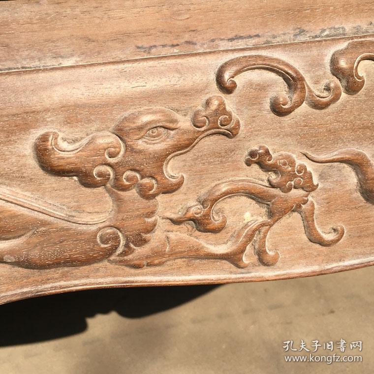 清代老物件木艺雕刻拐子龙活拆藤子面罗汉床