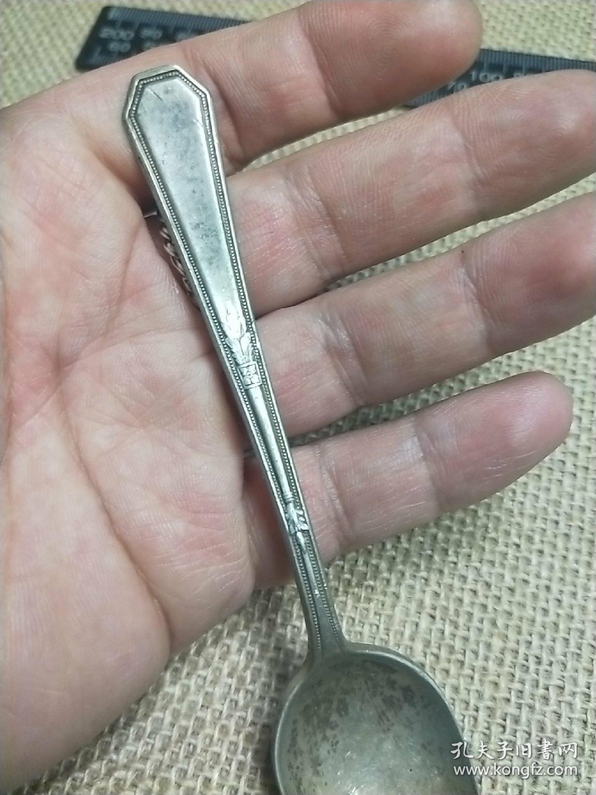 精美老物件【铜鎏银银勺子】汤勺,一把.011