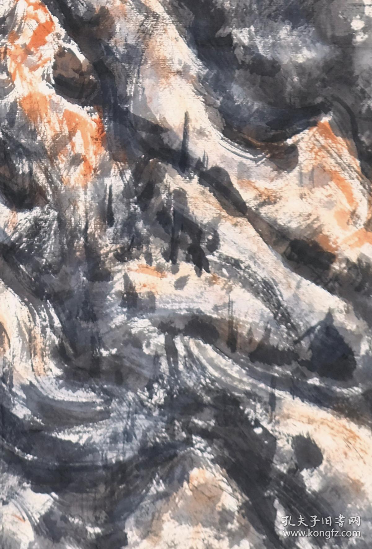 子木水墨作品:《苍茫》国画,山水画