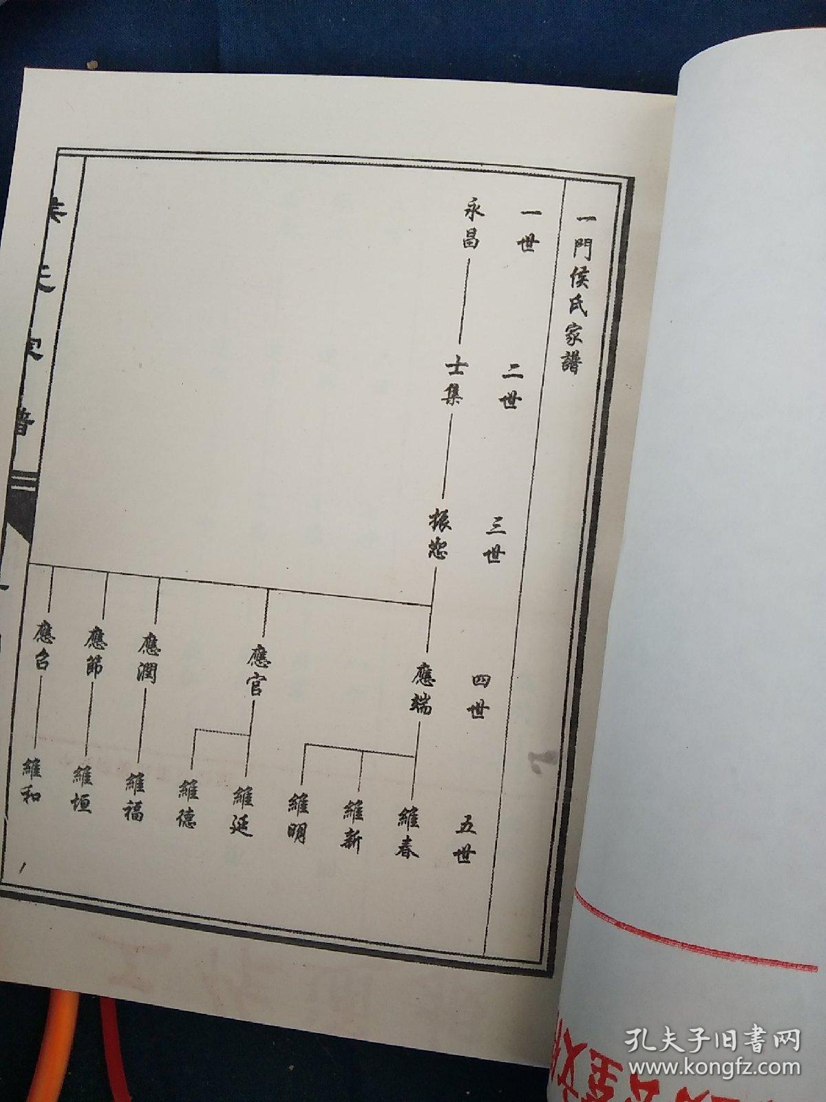家谱///商丘侯氏家谱///一门候氏