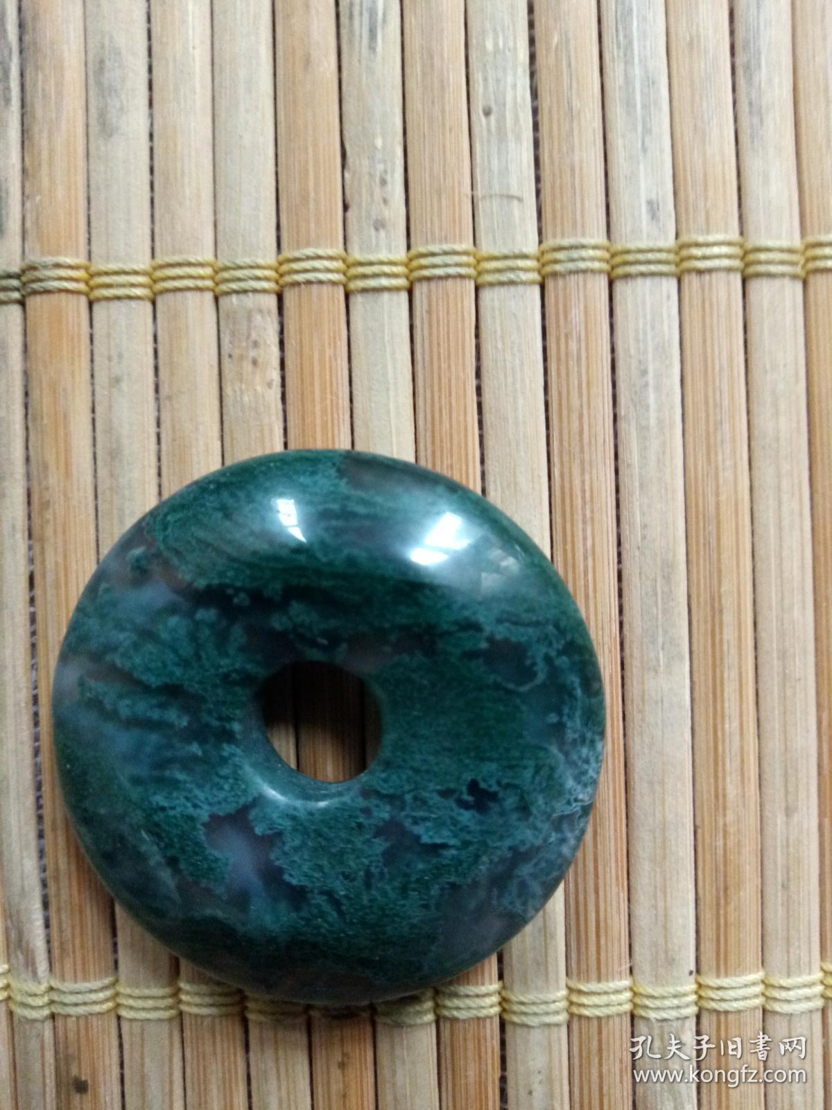 玛瑙水草平安扣1