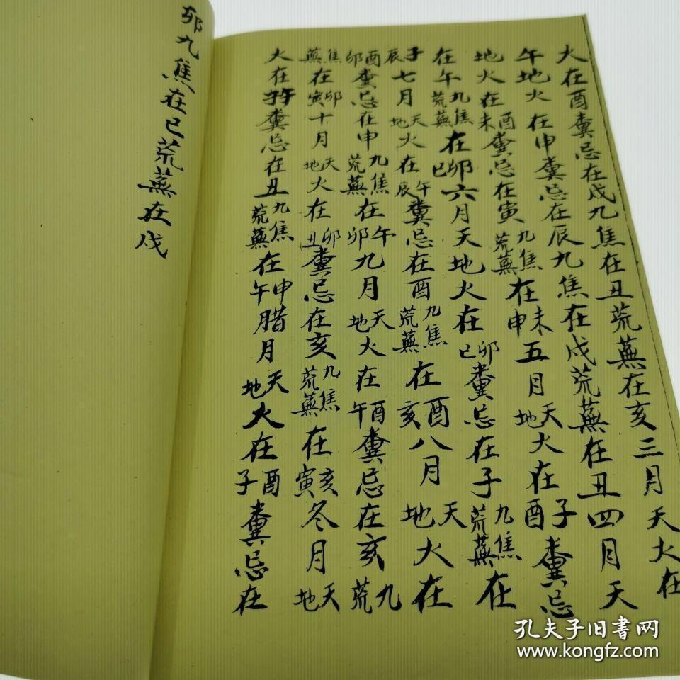 民清手抄占卜预测奇书 算卦 孔圣枕中记真本 六十年甲子年运吉凶断