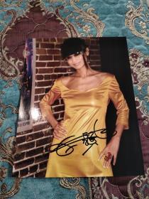 【签名照】当今好莱坞最活跃的亚裔女演员 白灵 签名照