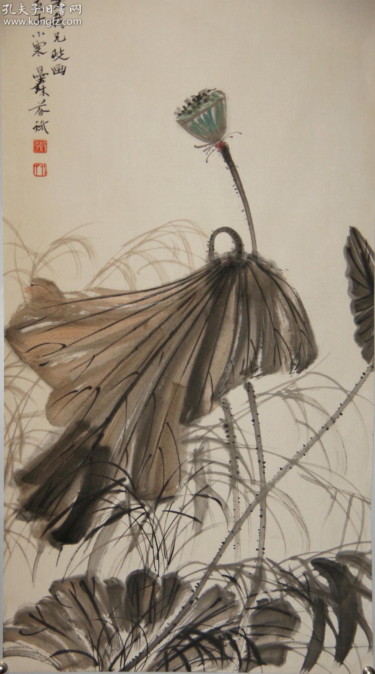 【邓芬】广东南海人 张大千曾称其为现代岭南唯一国画家 有"邓芳三笔