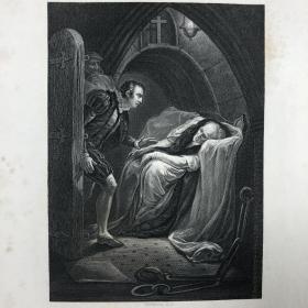 1836年初版「莫蒂默之死」 诺斯科特绘 欧洲大师经典名作 尺寸27.5*20.5厘米 / GLYPCT41