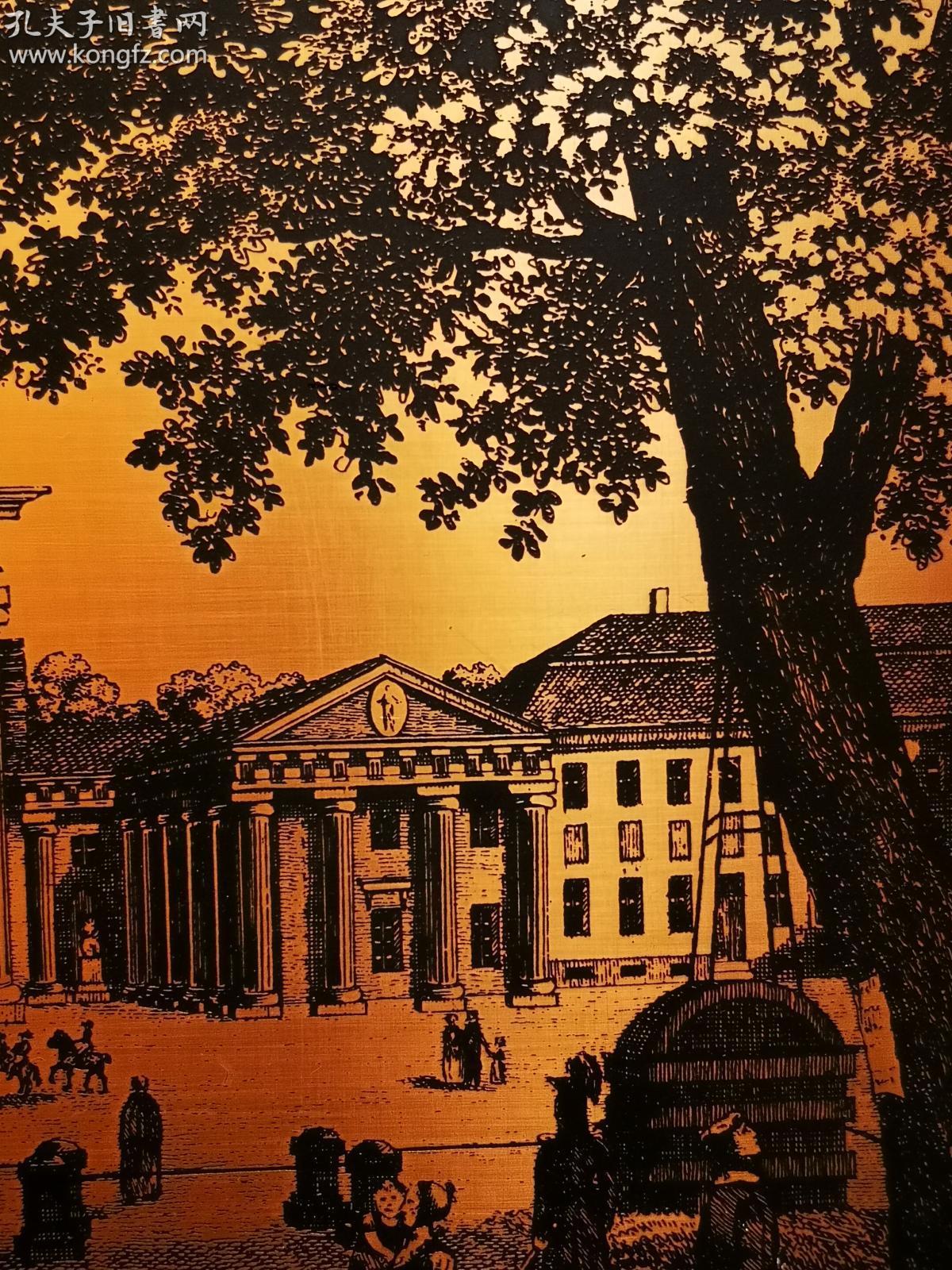 铜板腐蚀画 柏林勃兰登堡门,稀见