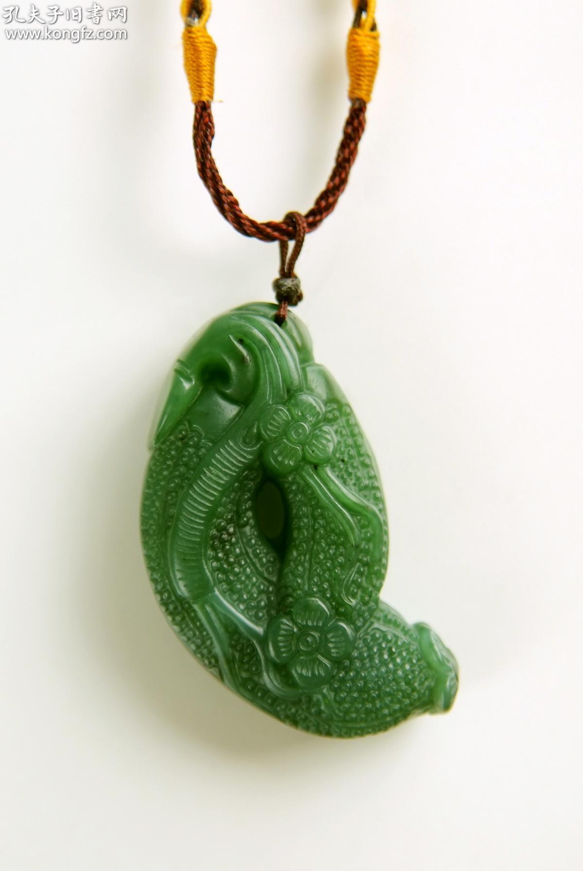 天然和田碧玉黄瓜挂件吊坠_孔夫子旧书网