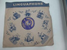 外文老唱片一张《LINGUAPHONE 80-81》 尺寸25/25厘米