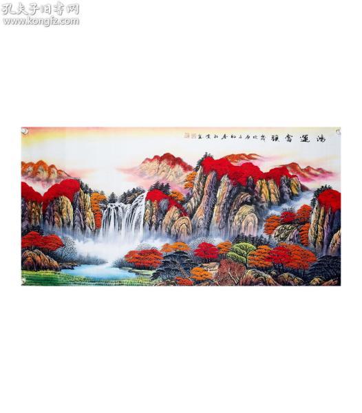 中国国画家协会会员孔红贵老师(鸿运当头)山水精品