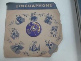 外文老唱片一张《LINGUAPHONE 70-71》 尺寸25/25厘米