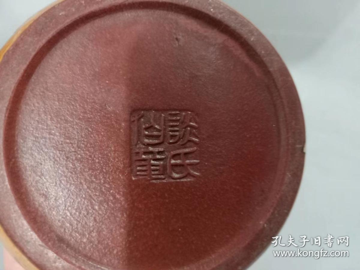 名家谈氏仙童珐琅彩原矿紫砂壶