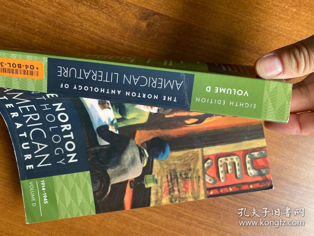 8版d卷northon anthology of american literature, e8d_孔夫子旧书网