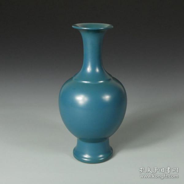 孔雀蓝釉花瓶
