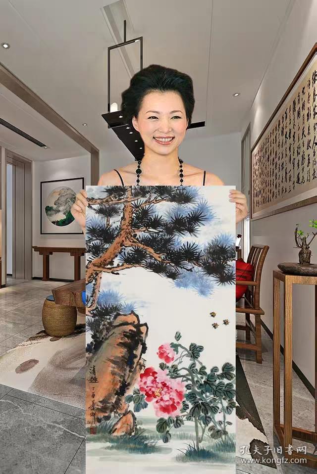 董卿精品国画,买家自鉴呀._网上拍卖_孔夫子拍卖网