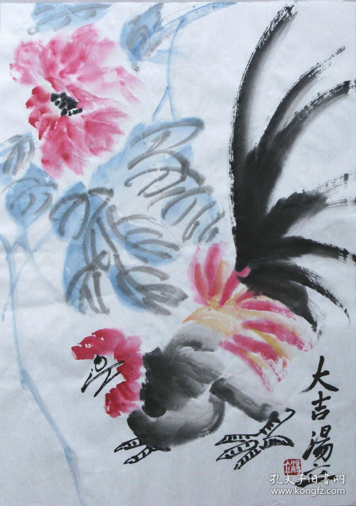 保证纯手绘字画精品转行亏本处理大写意画家汤立国画更多书画精品转行