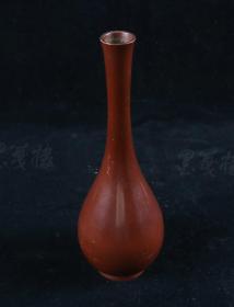 海淘 日本回流：1964年上山中学校夫人部一同 长颈铜器花瓶 一件  HXTX201290