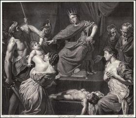 1804年铜版画《所罗门的判决》，58.5*44cm