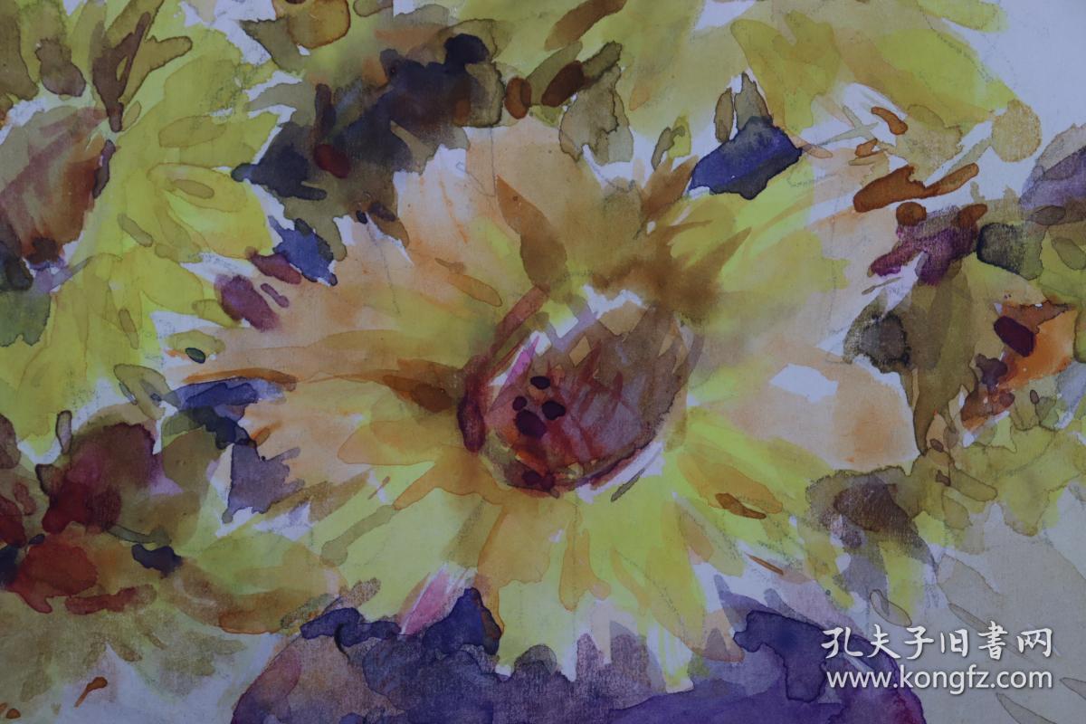 著名画家 原上海中国纺织大学教授邱光正1977年作 瓶花 水彩作品一幅 尺寸 25 33cm Hxtx 孔夫子旧书网