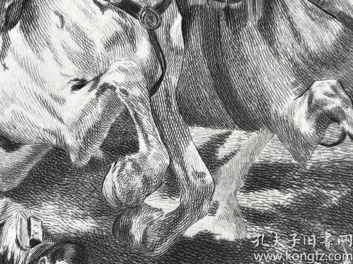 作品19世纪附诗歌蚀刻铜版画雕刻师07milefrédéricsalmon日本犊皮