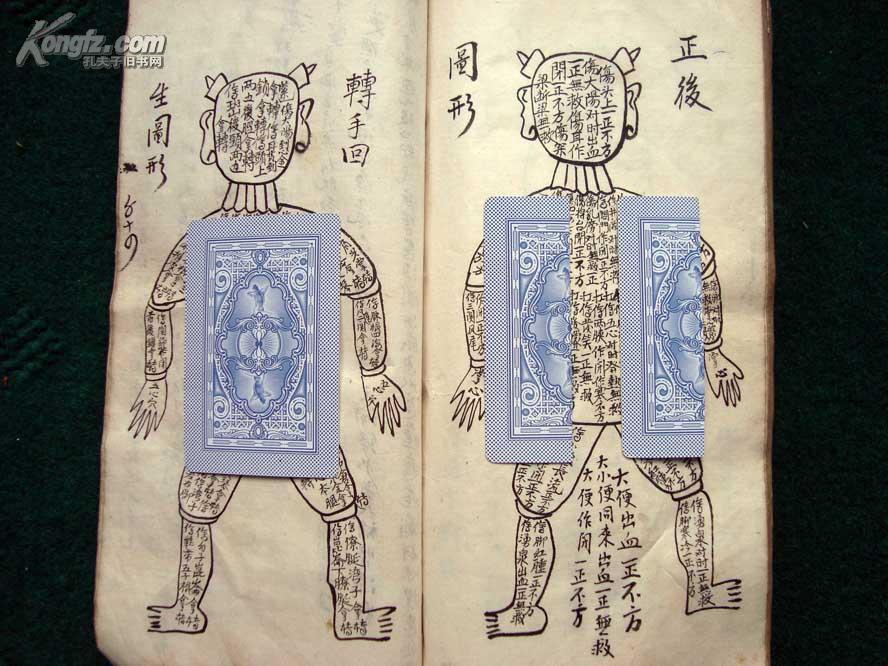 江西丰城五百钱高手真传写绘秘本十二时辰定穴点拿武功点打孤本秘笈