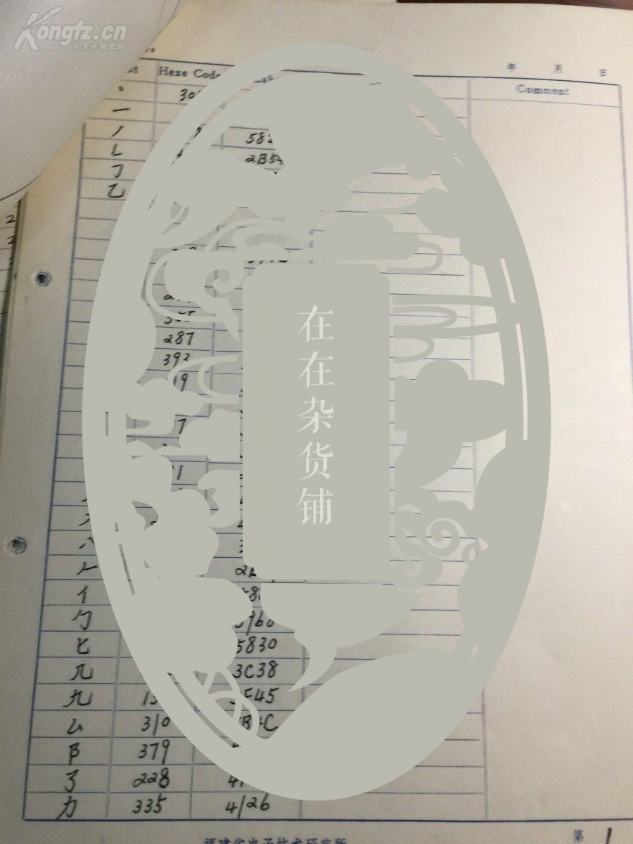 《拼音部件首拼索引表》等手稿三份,24页。福