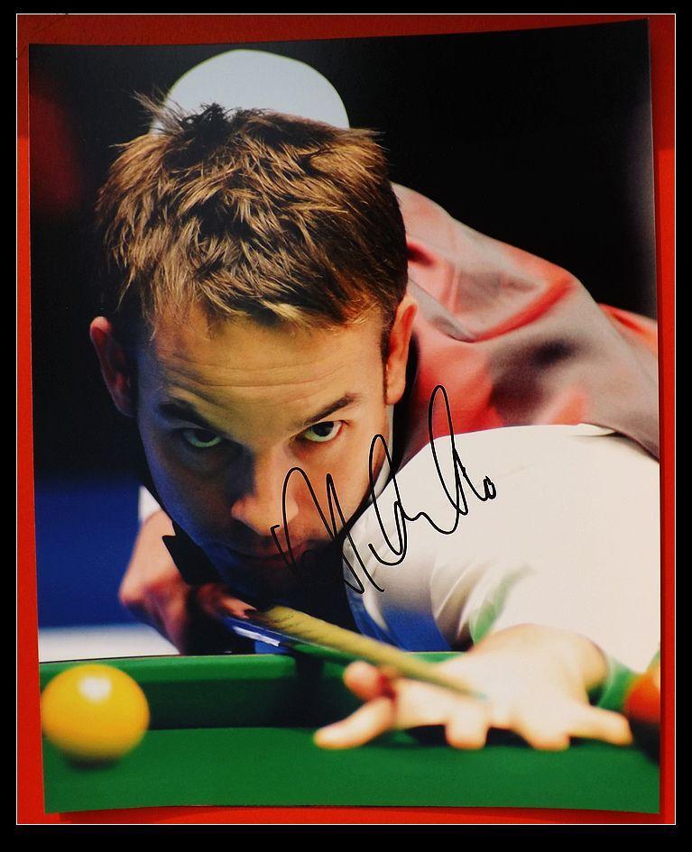 斯诺克球员阿里斯特卡特签名10寸照片