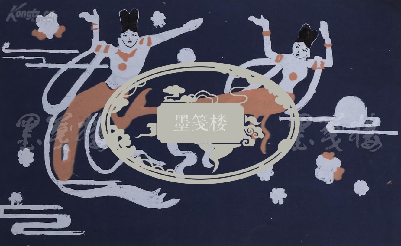 河南师大附中双语国际学校美术教师荆焕茜2010年丝网版画作品飞天一幅