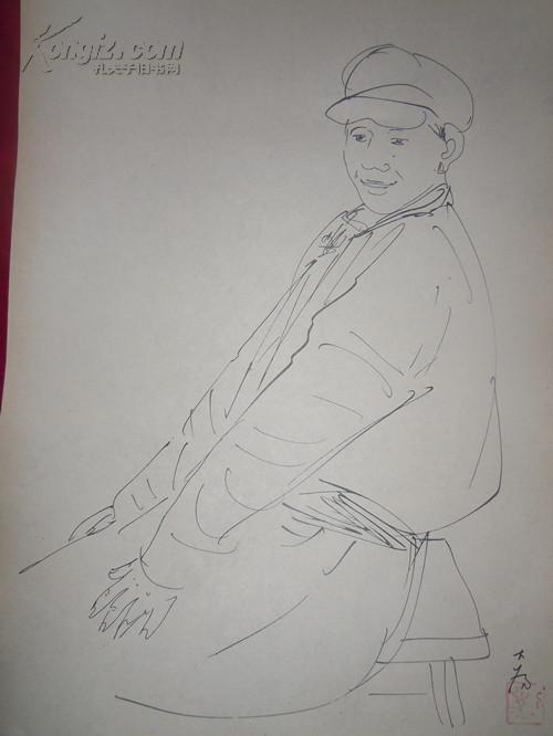 【图】【刘大为 速写 】七张 合拍,拍品信息,网上拍卖,拍卖图片,拍卖