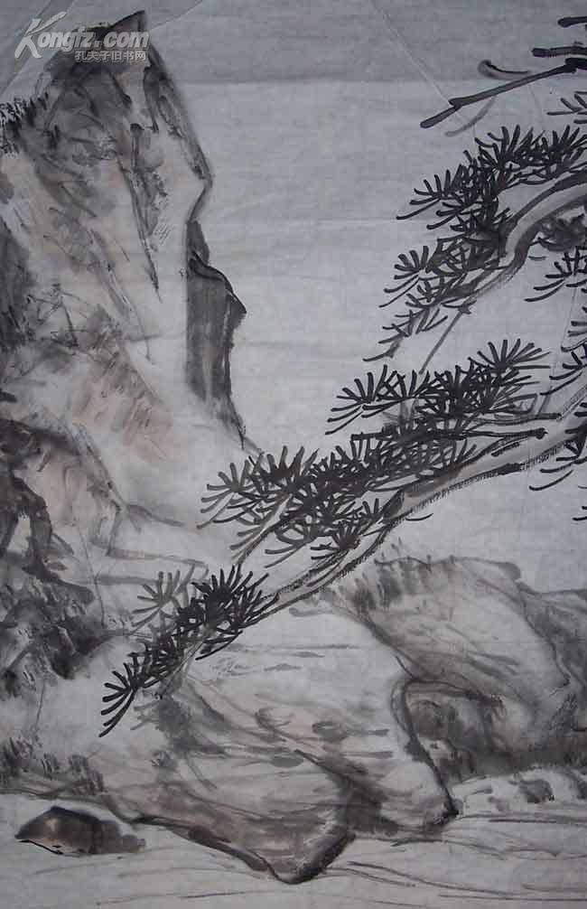【图】民国著名画家 许征白 黄文治 合作山水 真迹,拍品信息,网上拍卖