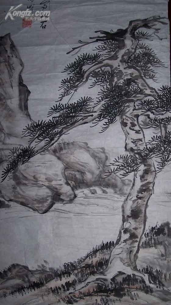 【图】民国著名画家 许征白 黄文治 合作山水 真迹,拍品信息,网上拍卖