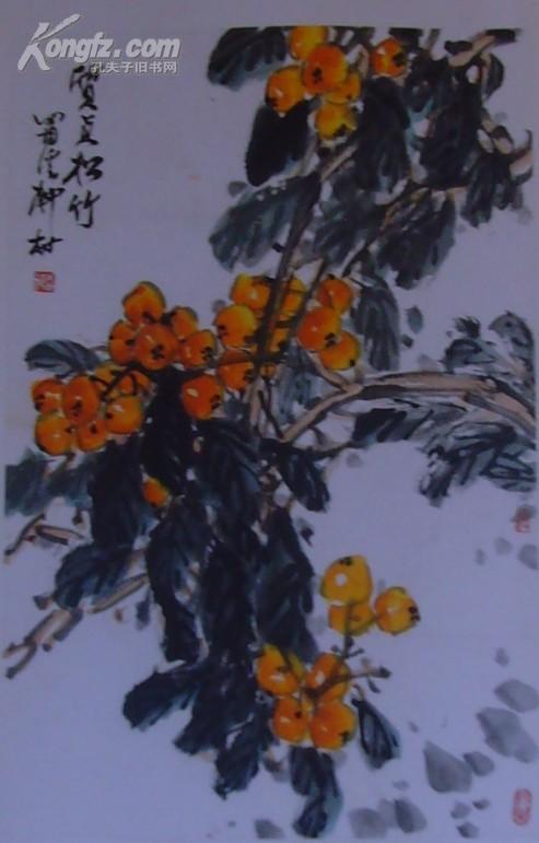【图】著名画家柳村枇杷图轴45*68cm(真迹),拍品信息,网上拍卖,拍卖