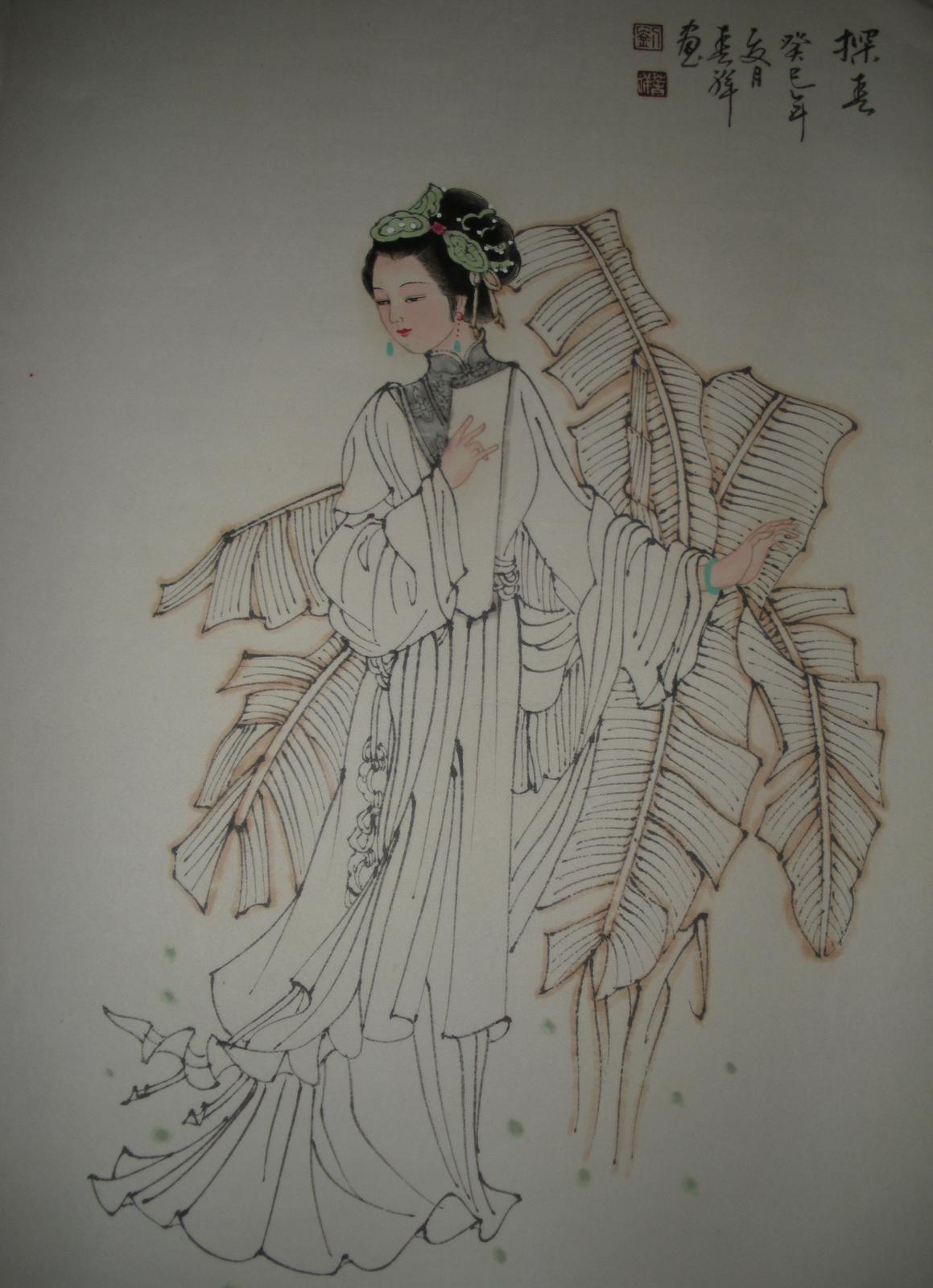 国家一级美术师 工笔人物画名家 ◆ 刘春祥 ◆ 工笔淡彩《金陵十二