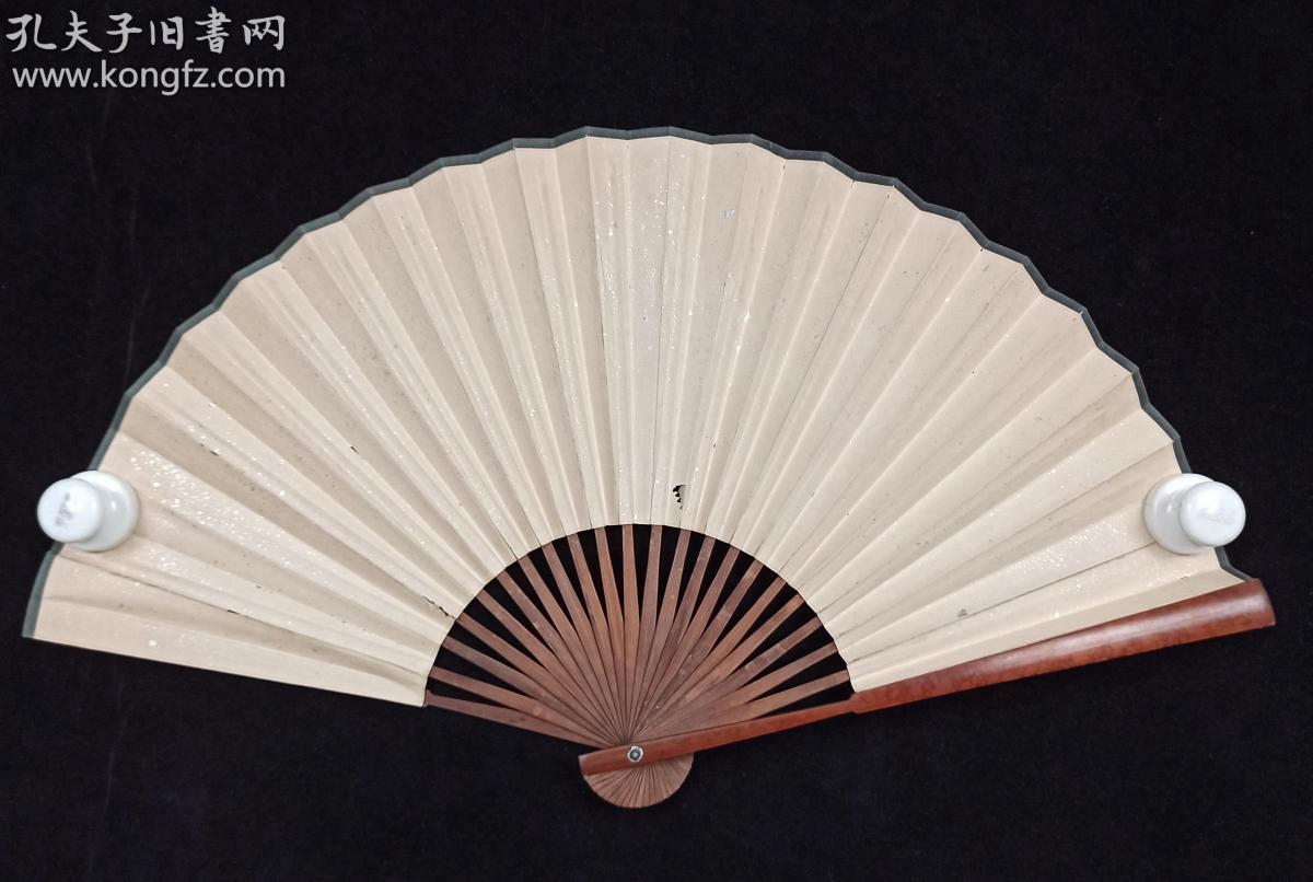 民国洒金素扇面 成扇一把 hxtx310403_不详_孔夫子旧书网