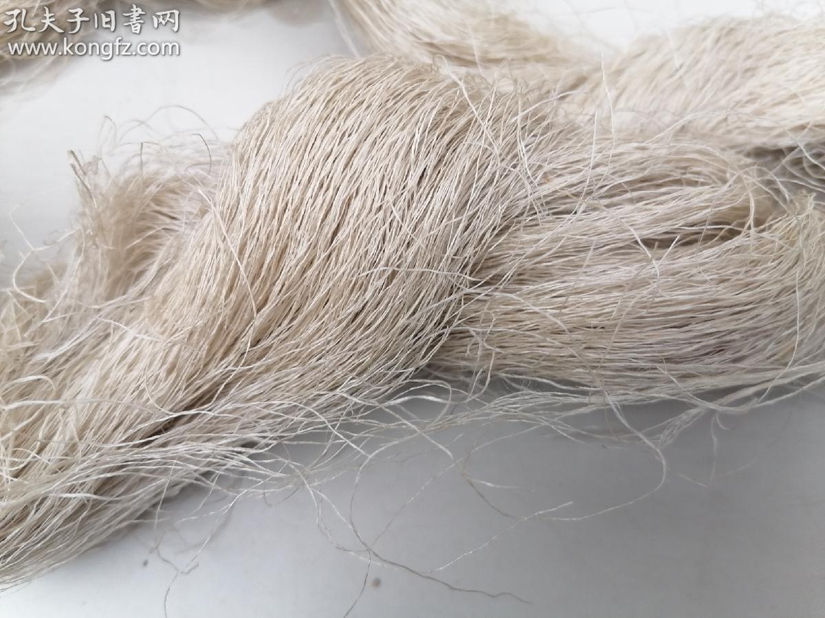 清代老蚕丝线一把,自然老旧(可修补老织物或合起